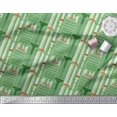 thumbnail image 3 of Soimoi Silk Fabric Buildings Architectural Print Sewing Fabric Yard 42 Inch Wide, 3 of 5