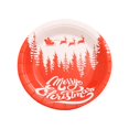 thumbnail image 2 of F Eco-Friendly Disposable Christmas Party Plates 9 Inch 16Pc Set Perfect For Holiday Dinner Decorations Festive Gatherings And Special Events Weight 0.42 Lb, 2 of 7