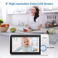 thumbnail image 4 of VTech VM5267-2 2 Camera 5” Digital Video Baby Monitor with Pan and Tilt and Night Light, White, 4 of 10
