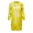 thumbnail image 4 of LUOGENLI Robe à Paillettes pour Enfants Manches Longues Col Rond Robe Droite T-Shirt Robe pour Filles 2025 Élégante Classe Or 13-14 Ans, 4 of 4