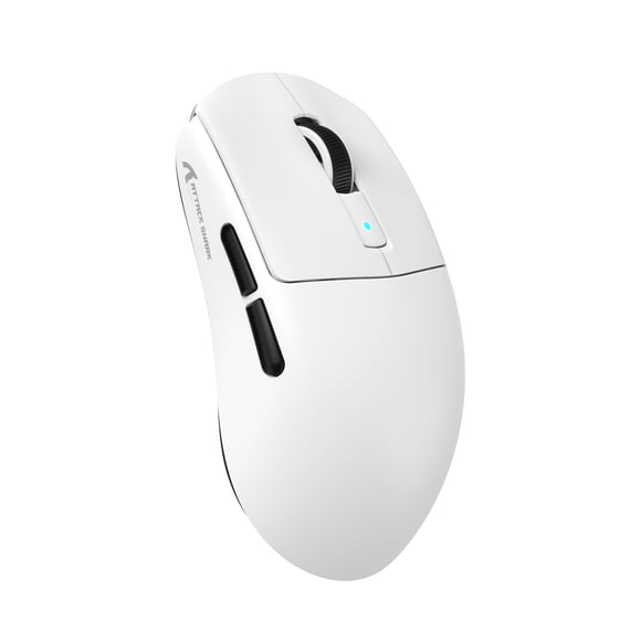 ATTACK SHARK R6 39g SUPERLIGHT Mouse, PixArt PAW3950MAX Gaming Sensor, Wireless 8K Mouse, MCU Nodic 52840, BT/2.4G/Wired Gaming Mouse, Adjustable DPI 42000, for Win11/Xbox/PS/Mac -White