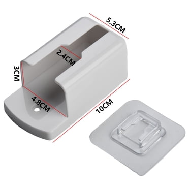 BUYISI Support Mural Blanc pour Télécommande de Climatiseur, Support de Prise pour Téléphone Mobile, Boîte de Rangement Murale pour Gain de Place, Grande