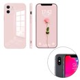 thumbnail image 1 of ziyahi Glass Back Phone Covers with Solid Color Full Rugged Bumper Anti-Slip Design for Iphone 7P/8P/7/8/XS Max/XR/X/XS, 1 of 5