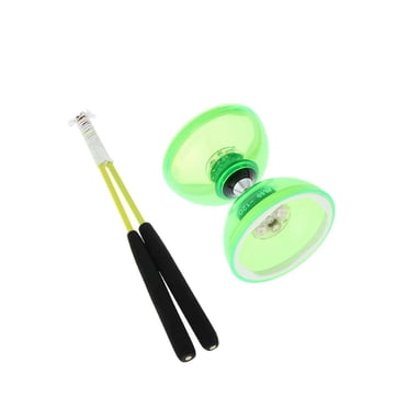 maytalsory 12cm Pro Triple Bearing Double-ended Chinese Yoyo Diabolo Skill Toy Green