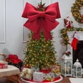 thumbnail image 1 of Christmas Bows Decorations,Velvet Christmas Bow Ornaments,Christmas Bows and Ribbons for Trees,DIY Bowknot Material Kit Bowknot Decoration Christmas Party Set Props EVA Material Kit, 1 of 6