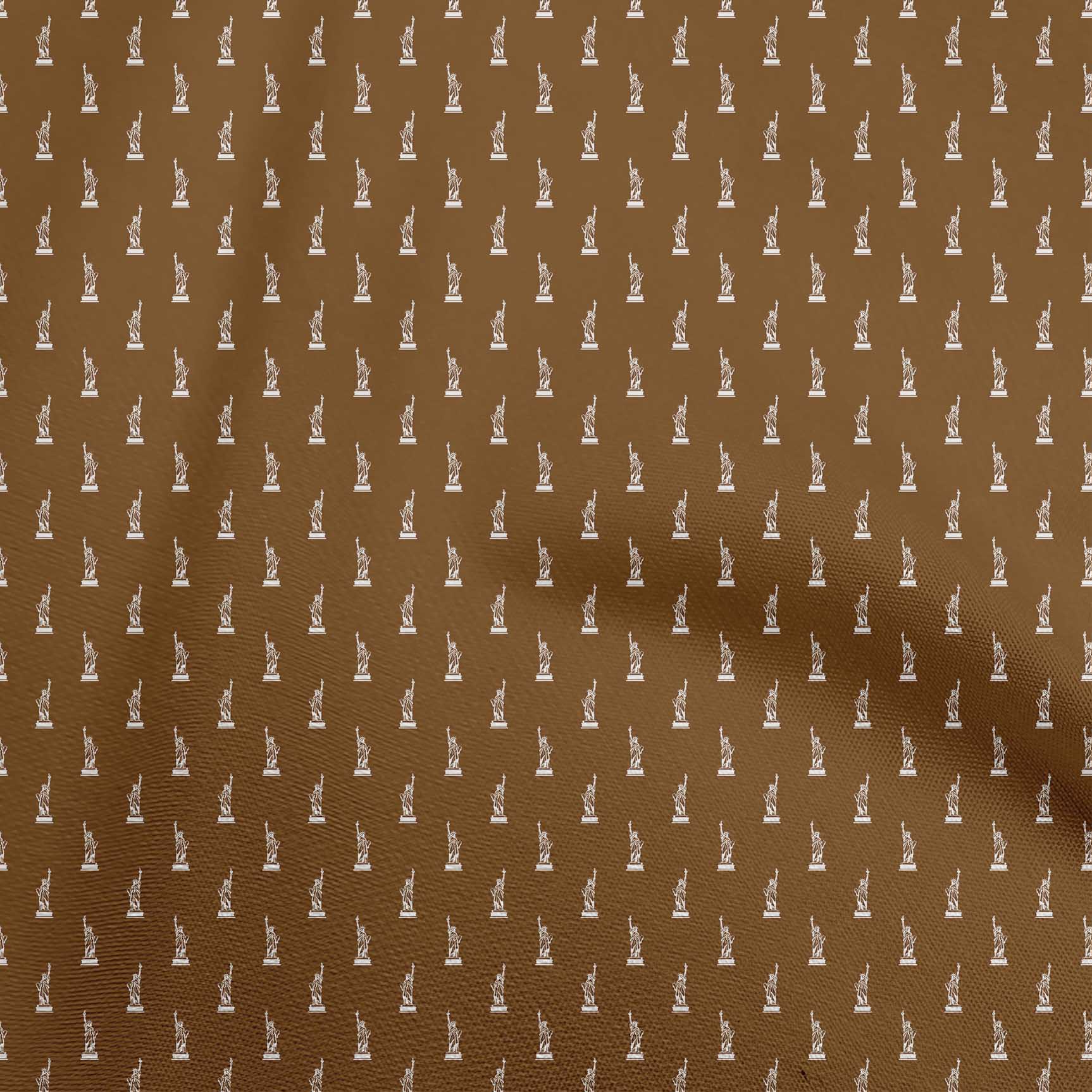 oneOone Velvet Brown Fabric Sewing Material Print Fabric By The Yard 58 Inch Wide