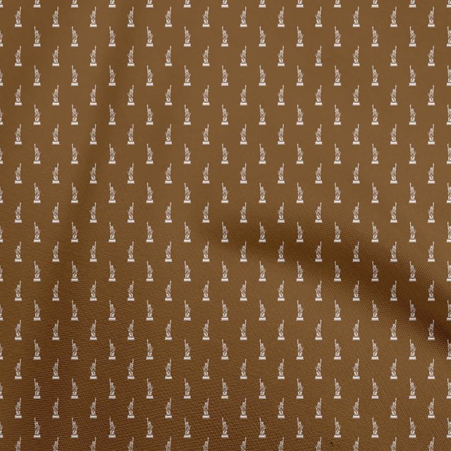 oneOone Rayon Brown Fabric Sewing Craft Projects Fabric Prints By Yard 56 Inch Wide