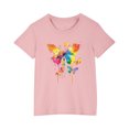 thumbnail image 1 of RXIRUCGD 2025 Vêtements d'Été pour Enfants T-shirt Imprimé Mode Mignon Col Rond Manches Courtes, 1 of 5