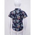 thumbnail image 4 of Jowowha Petits Garçons Été Plage Décontracté Aloha Luau Chemises Col Rabattu Hauts Tropicaux Tenue de Jeu Type m 150, 4 of 7