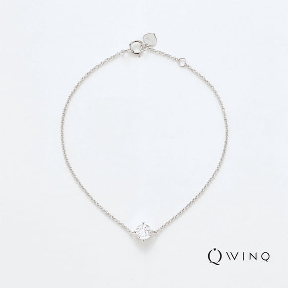 WINQ Bracelet Solitaire à 4 Griffes Diamant de Laboratoire Or 14 K