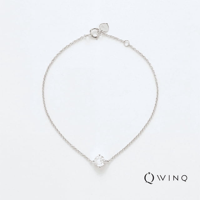 WINQ Solitaire 4 Prong Bracelet Lab Grown Diamond 14K Gold