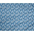 thumbnail image 4 of oneOone Viscose Chiffon Medium Blue Fabric Florals Craft Projects Decor Fabric Printed By The Yard 42 Inch Wide-FO, 4 of 4