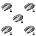 thumbnail image 1 of crativent Computer 2.4Ghz Wireless Optical Mouse Quick Speed 6 Buttons Plastic Gaming Mice DPI Adjustable Portable Accessory Grey 5Set, 1 of 6