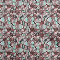 thumbnail image 1 of oneOone Rayon Aqua Blue Fabric Abstract Geometric With Texture Dress Material Fabric Print Fabric By The Yard 56 Inch Wide, 1 of 4