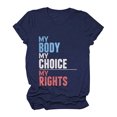 thumbnail image 2 of Pompotops T-Shirt Décontracté à Manches Courtes pour Femmes avec Imprimé Lettre, 2 of 6