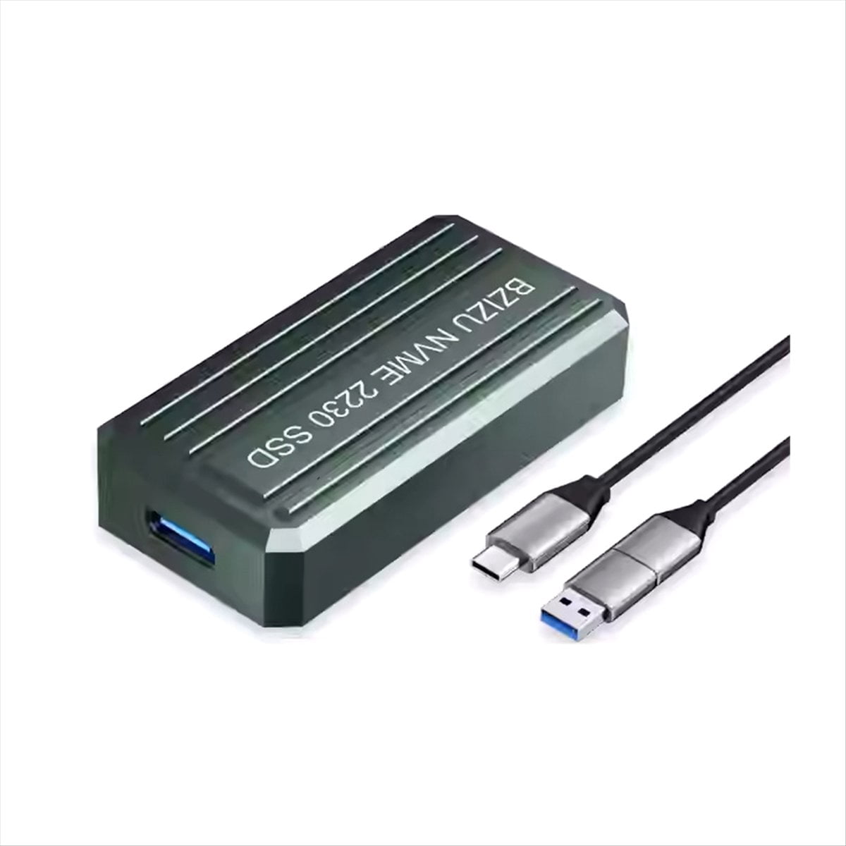M.2 NVME SSD Case External Enclosure USB3.1 10Gbps NVME Hard Drive Case Adapter Box Supports 2230,1 * NVME SSD Case