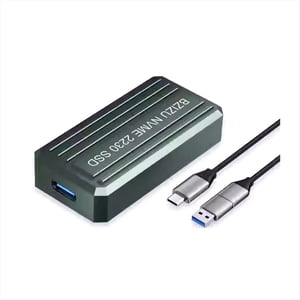 M.2 NVME SSD Case External Enclosure USB3.1 10Gbps NVME Hard Drive Case Adapter Box Supports 2230,1 * NVME SSD Case