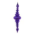 thumbnail image 1 of Vickerman M183826 41 in. Plum Shiny Finial Ornament, 1 of 1