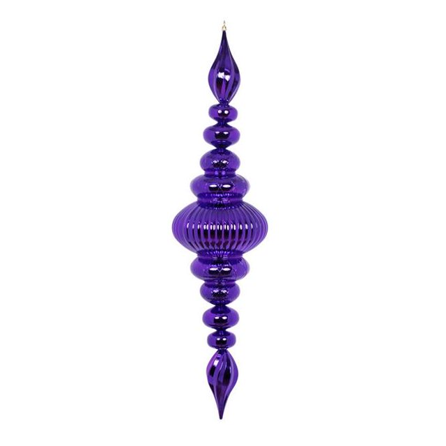 Vickerman M183826 41 in. Plum Shiny Finial Ornament