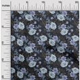 thumbnail image 2 of oneOone Tissu Cambric Coton Bleu Moyen Floral Rétro Matériel de Robe Tissu Imprimé Tissu au Mètre 56 Pouces de Large, 2 of 5