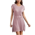 thumbnail image 2 of Robes pour Femmes 2024 Été Grande Taille Fendue Mi-Longue 50 % de Réduction!, 2 of 9