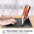 thumbnail image 2 of Keyboard Case With Screen protector With Stylus Pen for iPad Mini 7/6, iPad Mini 6th 7th Gen Generation Backlight Wireless Keyboard Smart Protective Folio Stand Cover, 2 of 5