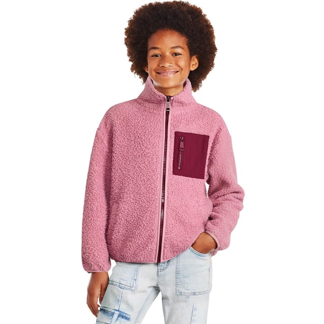 Justice Girls' Teddy Fleece Jacket