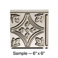 thumbnail image 1 of FASÃ„DE Traditional Style/Pattern 1 Decorative Vinyl Backsplash Panel in Brushed Nickel (6X6 Inch Sample), 1 of 5