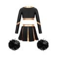 thumbnail image 2 of Sxiwei Kids Girls Cheerleading Uniform Cheer Outfits Metallic Patchwork Competition Performance Costume B03 14, 2 of 5