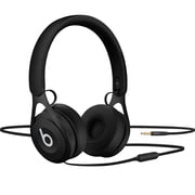 Restored Beats EP Wired On-Ear Headphones - Battery Free for Unlimited Listening, Built-In Microphone and Controls for Phone Calls - (Black)