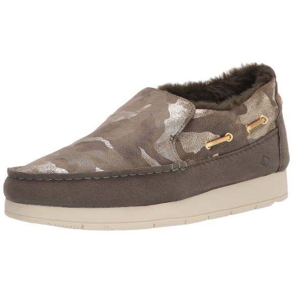 Sperry Mocassin MOC-Sider pour Femme, Camouflage Olive, 8,5