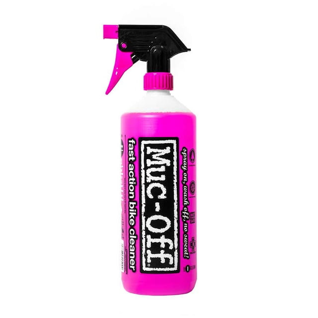 Muc-Off Nano Tech Nettoyant Biodégradable, 1 L, 904 CA, Présenté dans une Bouteille Vaporisateur Rose Vif avec une Buse à Gâchette Noire et Rose. Ce Nettoyant pour Vélo Utilise la Nano-Technologie pour Enlever Efficacement la Saleté, l'Huile et la Crasse Tout en Protégeant les Finitions Délicates. la Formule Est Biodégradable et Sans Acides Nocifs, CFCs et Solvants, la Rendant Écoresponsable et Sécuritaire pour une Utilisation Régulière.