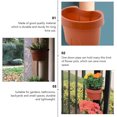 thumbnail image 2 of 3Pcs Brown Plastic Wall-mounted Plant Pots for Home Use Lightweight and Durable, 2 of 9