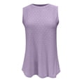 thumbnail image 1 of Timegard Camisole pour Femmes Col Rond Oeillets Sans Manches Confortable Fluide Plage Vacances Décontractée Ample Hauts, 1 of 6