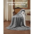 thumbnail image 2 of Twister.CK 90" x 100" Electric Heated Blanket King Size, with 10 Heating Levels & 10 Time Settings, Machine Washable Sherpa, ETL Certified, Gray, 2 of 9