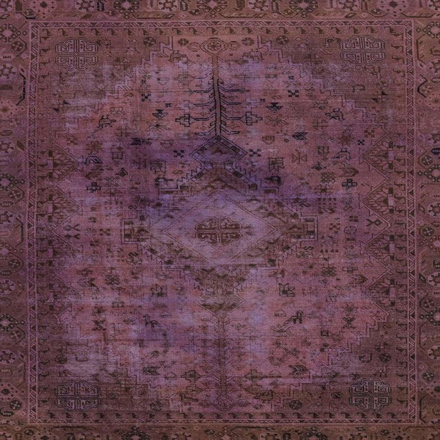 Ahgly Company Tapis d'Intérieur Carrés Abstraits Rouges Abstraits pour Aire, 5 Pieds Carré