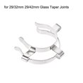 thumbnail image 2 of Unique Bargains Silver Tone Joint Clip Lab Clamp Mounting Clips for 29/32mm 29/42mm Glass Taper Joint Laboratory Tool, 2 of 4