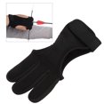 thumbnail image 4 of Bow  Finger Guard, Protective 3 Finger  Glove Universal Wear Resistant Adjustable Tightness Soft Light  For Competition Archery For Beginner XL, 4 of 8