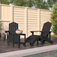 thumbnail image 1 of vidaXL Chaises Adirondack de Jardin avec Repose-Pieds et Table HDPE Anthracite, 1 of 3