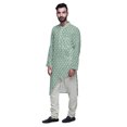 thumbnail image 2 of Atasi Ensemble Kurta de Designer pour Garçons Kurta Longue Imprimée Pyjama Vêtements d'Été, 2 of 4