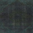 thumbnail image 1 of Ahgly Company Tapis d'Intérieur Carrés Abstraits Vert Canon Persans, 5 Pieds Carré, 1 of 6