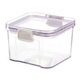 thumbnail image 2 of ZZkhGO Airtight Food Storage Containers, Transparent Plastic Dry Food Storage Jars, Stackable Kitchen Storage Containers for Flour Grains Snacks Candy, 2 of 6