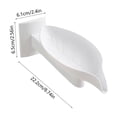 thumbnail image 3 of Porte-savon Mural Réglable en Forme de Feuille avec Drainage, Porte-Savon Rotatif pour Lavabo, 3 of 6