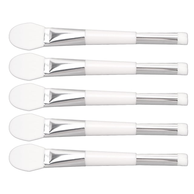 Silicone Face Brush, Double Headed Makeup Brush Clean Pores Multipurpose Perfect Fit Soft Touch 5pcs 2 In 1 For Home