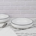 thumbnail image 3 of Mainstays Black Rim Stoneware Solid Pattern Round Meal Bowl, 3 of 5