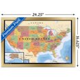 thumbnail image 2 of Map - USA Wall Poster, 22.375" x 34" Framed, 2 of 4