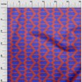thumbnail image 3 of oneOone Rayon Dark Blue Fabric Geometric Sewing Craft Projects Fabric Prints By Yard 56 Inch Wide, 3 of 4