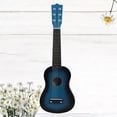 thumbnail image 4 of icolorfuled 1Pcs Blue Acoustic Guitar for Music Instrument Ukulele Kids Beginner, 4 of 6