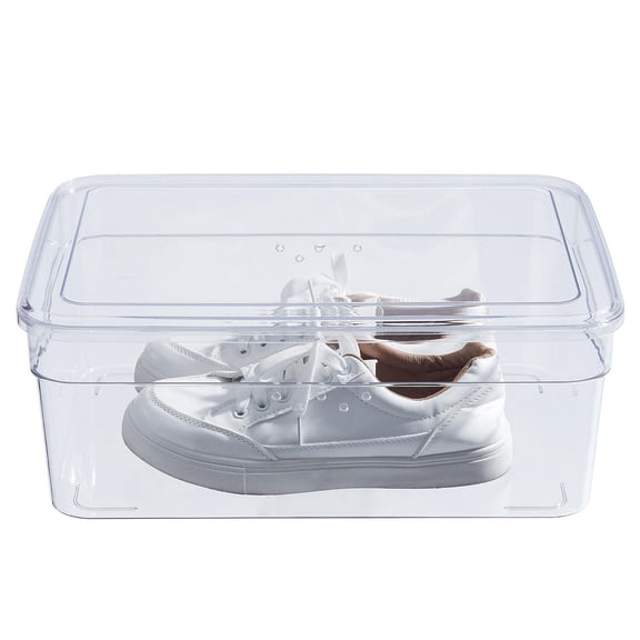 Boîte à chaussures en plastique Mainstays – Taille standard – Lot de 1