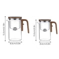 thumbnail image 4 of Storage Containers 2 Water Separation Glass Teapot With Wooden Handle Witchcraft Themed Tea Pot Clear Glass Infuser and Strainer for Precise Water Separation, 4 of 4